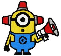 Alarming Minion embroidery design