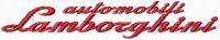 Automobili Lamborghini script embroidery design