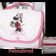 Minnie Mouse design on bag embroidered