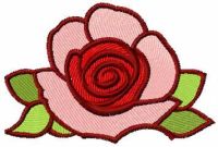 Rose free machine embroidery design 14