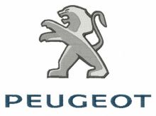 Peugeot logo embroidery design