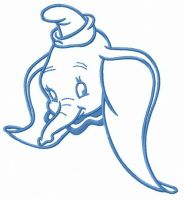 Shy Jumbo Jr. embroidery design