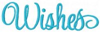 Wishes embroidery design