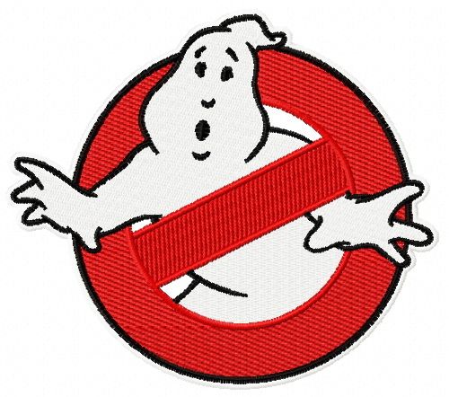 Ghostbusters logo machine embroidery design