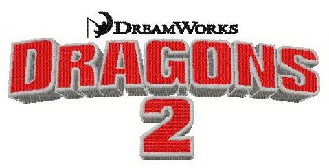How to train your dragon 2 logo machine embroidery design