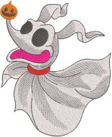 Nightmare dog embroidery design