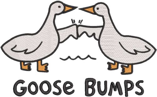 Goose Bumps embroidery design