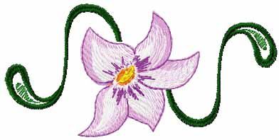 Lily free embroidery design 13