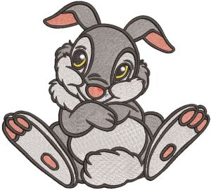 Shy Thumper embroidery design