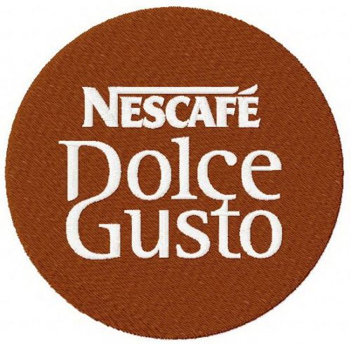Nescafe Dolce Gusto machine embroidery design