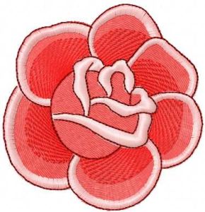 Red rose 9 embroidery design