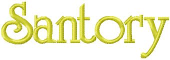 Santory Logo machine embroidery design