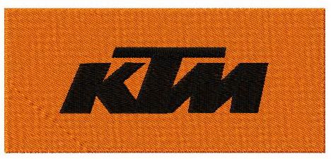 KTM logo machine embroidery design