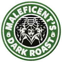 Maleficent's dark roast embroidery design