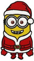 Christmas minion embroidery design