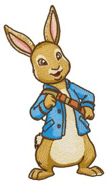 Peter Rabbit 4 machine embroidery design