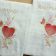 two towels with gold heart free embroidery design