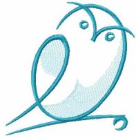 Blue owl free embroidery design