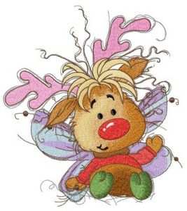 Fawn's fairy costume embroidery design