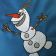 Happy Olaf design embroidered