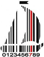 Ship barcode embroidery design