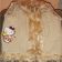 Hello Kitty cupid design on beige embroidred jacket