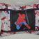 Pillow with spiderman embroidery design
