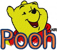 Winnie the Pooh Logo 2  embroidery design