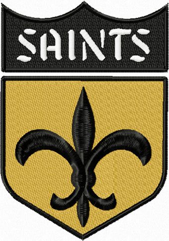 New Orleans Saints logo machine embroidery design