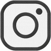 Instagram sign embroidery design