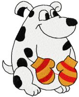 Dog Cooking Master embroidery design