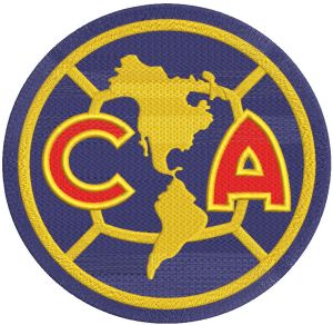 Club America logo embroidery design