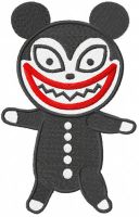 Vampire toy embroidery design