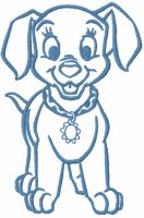 Patch one colored embroidery design