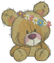 Teddy bear in flower pot 3