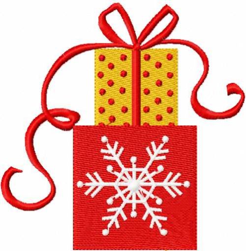 Christmas gifts free embroidery design