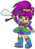 Stormy embroidery design