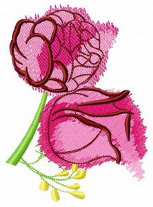 Aroma of roses embroidery design