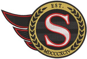 Ottawa Senators logo 2006 embroidery design
