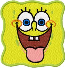 SpongeBob Smile 2 embroidery design