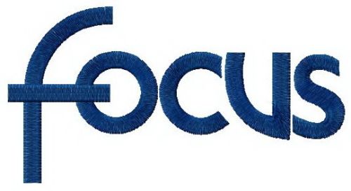 Ford Focus logo machine embroidery design