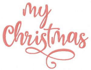 My Christmas embroidery design
