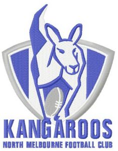 Kangaroos logo embroidery design