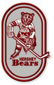 Hershey bears logo embroidery design