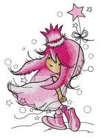 Dreamy princess embroidery design