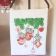 Christmas gift embroideredtowel with mice in mittens design