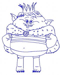 Prince Gristle 2 embroidery design