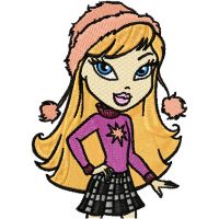 Bratz Winter Fashion  embroidery design