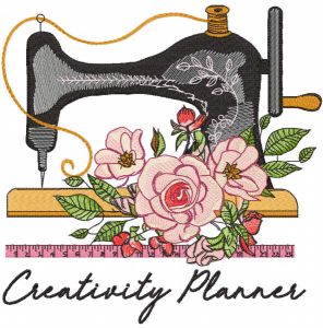 Creativity Planner embroidery design