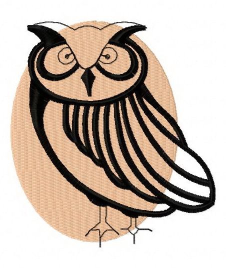Brown owl 2 machine embroidery design